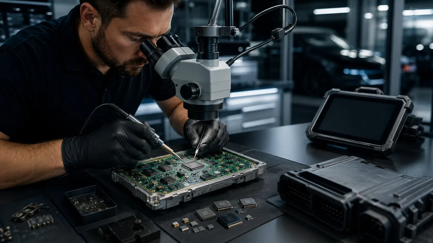 Component-level ECU repair under a microscope